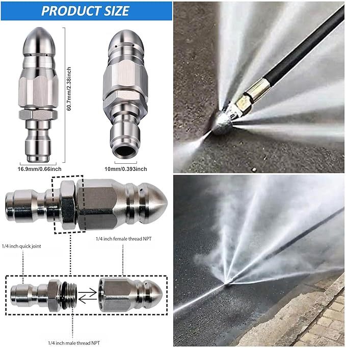 🔥66% OFF🔥Powerful Pipe Cleaning and Unclogging Nozzle
