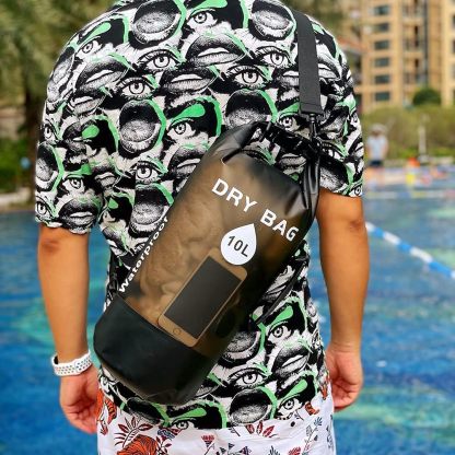 JSL HOME Waterproof Dry Bags Backpack Translucent Perfect for Boating Kayaking Hiking Canoeing Fishing Drafting Swimming Camping Snowboarding Adjustable Shoulder Strap