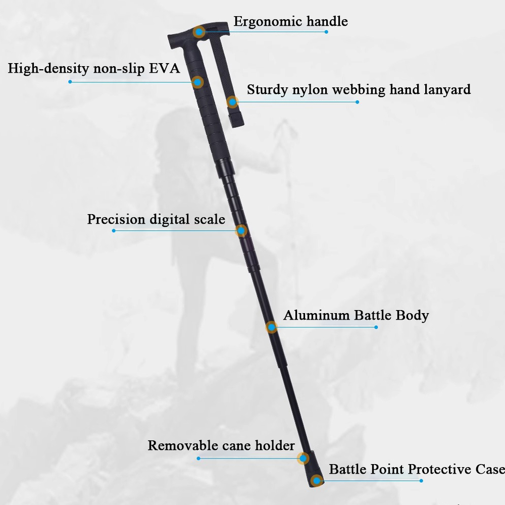  Outdoor Alloy Trekking Pole-Lightweight, Adjustable & Durable for Outdoor Hiking