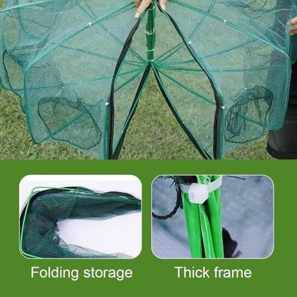 Auto-Foldable Strengthened Fishing Trap Net