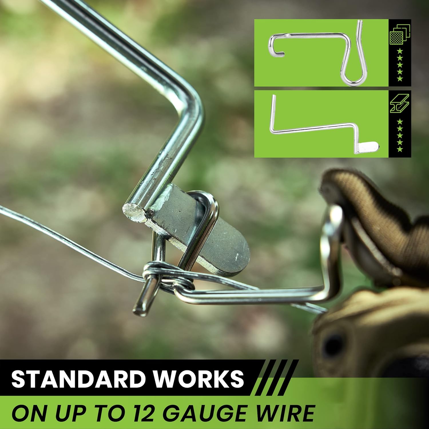 Fence Wire Tensioning Tool for Turnbuckles Barb Wire Tensioner with 304 Stainless Steel for Fast Tighting Metal Fence Post and Garden Fence Wire(20 PCS+Tighteners Handle)