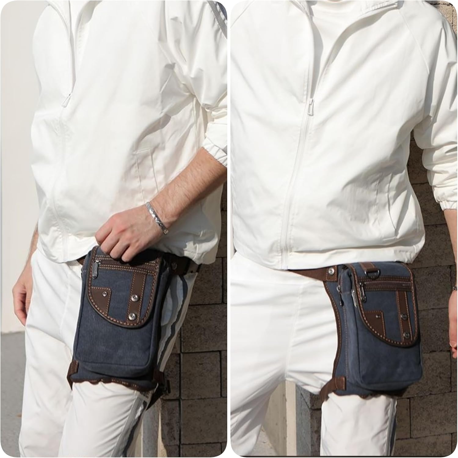 Waterproof Oxford Leg Bag for Men & Women – Versatile Fanny Pack for Motorcycle, Travel & Outdoor Use