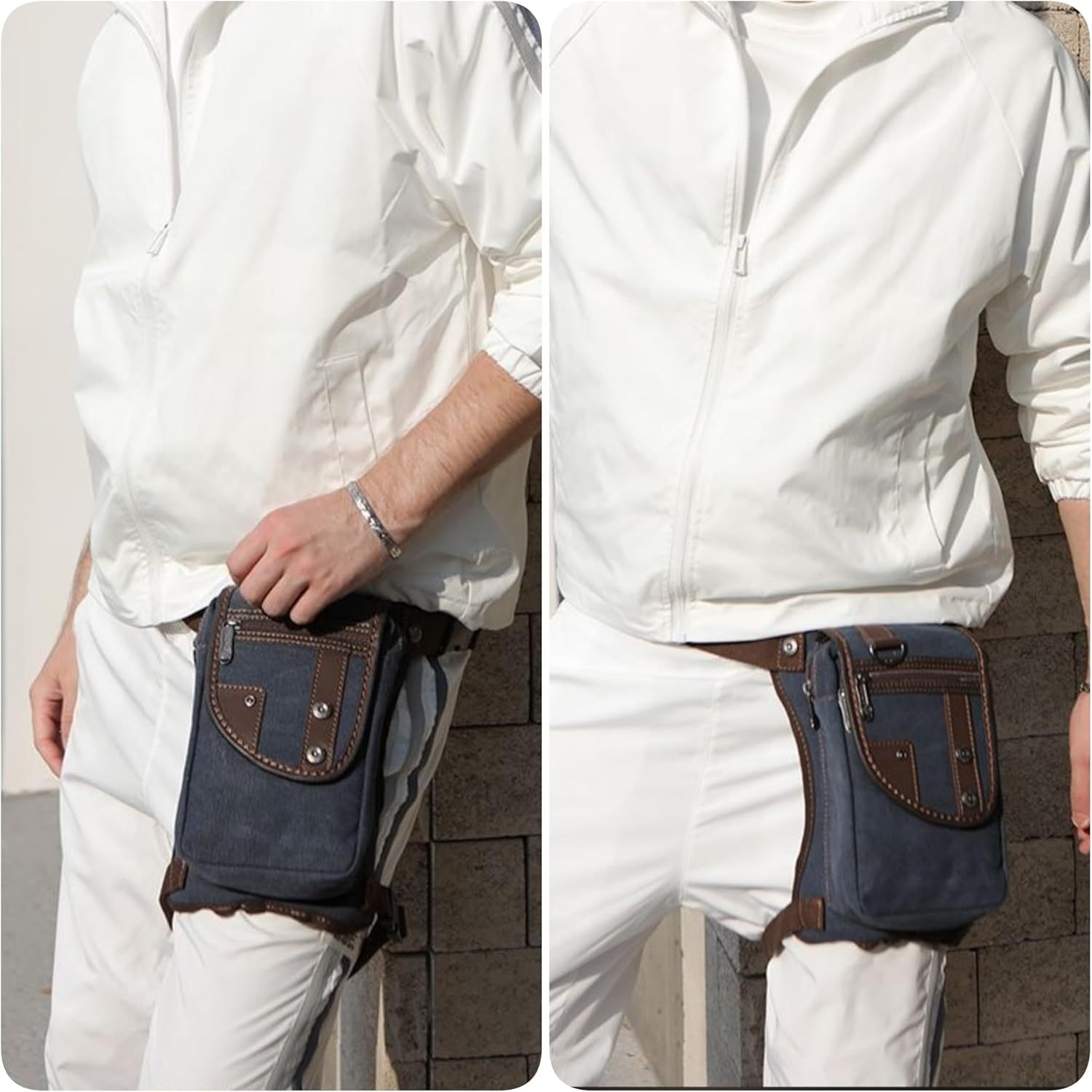 Waterproof Oxford Leg Bag for Men & Women – Versatile Fanny Pack for Motorcycle, Travel & Outdoor Use