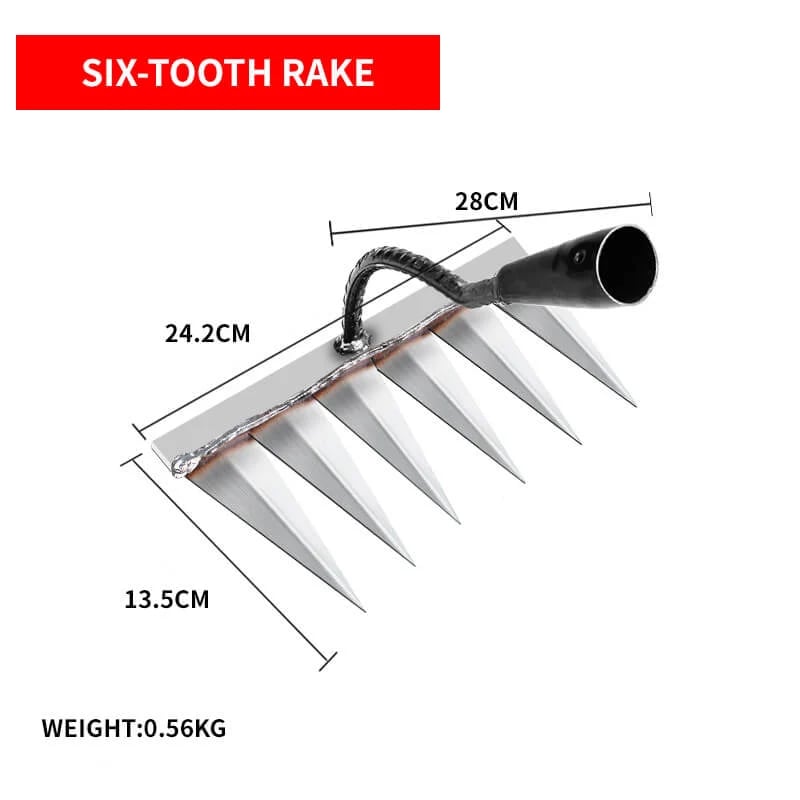 Multi-Purpose Carbon Steel Garden Rake