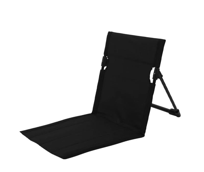Outdoor Foldable Reclining Chair With Integrated Beach Chair