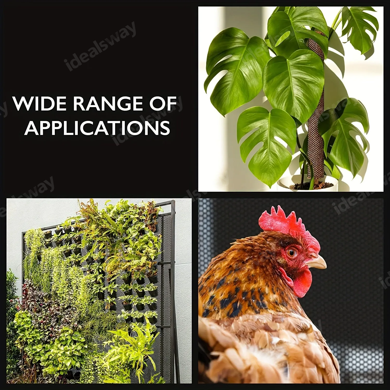 Plastic Chicken Wire Fence Mesh, Hexagonal Fencing Wire For Gardening, Poultry Fencing, Chicken Wire Frame For Crafts, Floral Netting