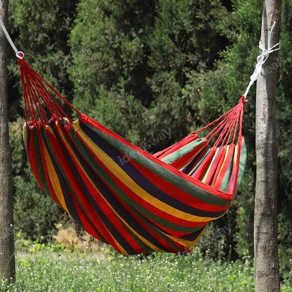 SUMMER HOT SALE 40% OFF ☀Canvas Cotton Garden Hammock with Carrying Bag