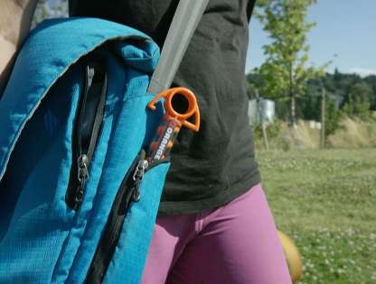 the Ultimate Ground Anchor | Small 4 Pack Tent Stakes | Made in USA (Orange)