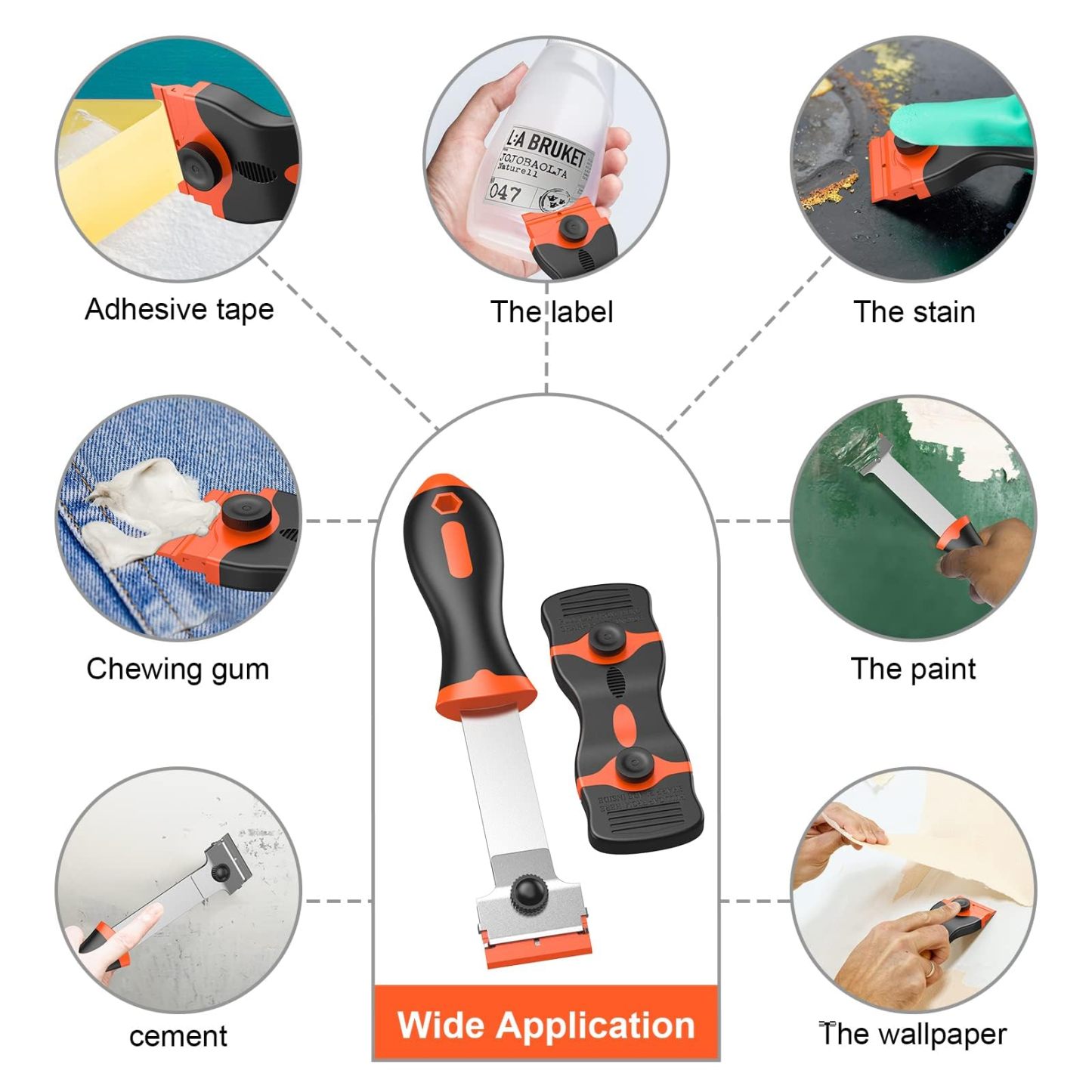 OTOSPEEDIOS 2-in-1 Scraper Remover Tool