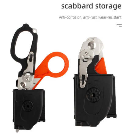 RECON GS2U Reaper x Emergency Response Shears 6 in 1 Multifunctional with Lock Holster