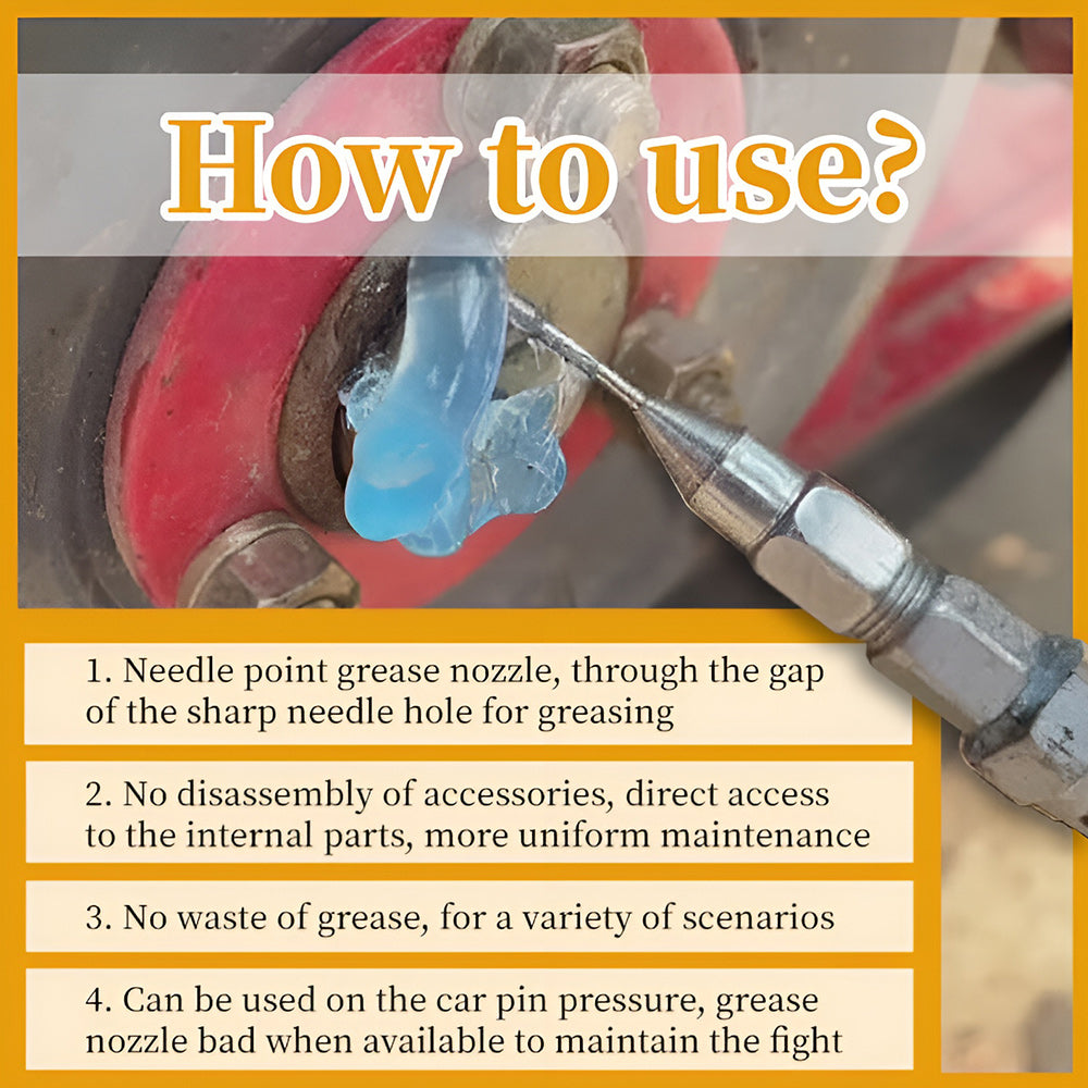 Grease Gun Needle Tip Of The Mouth