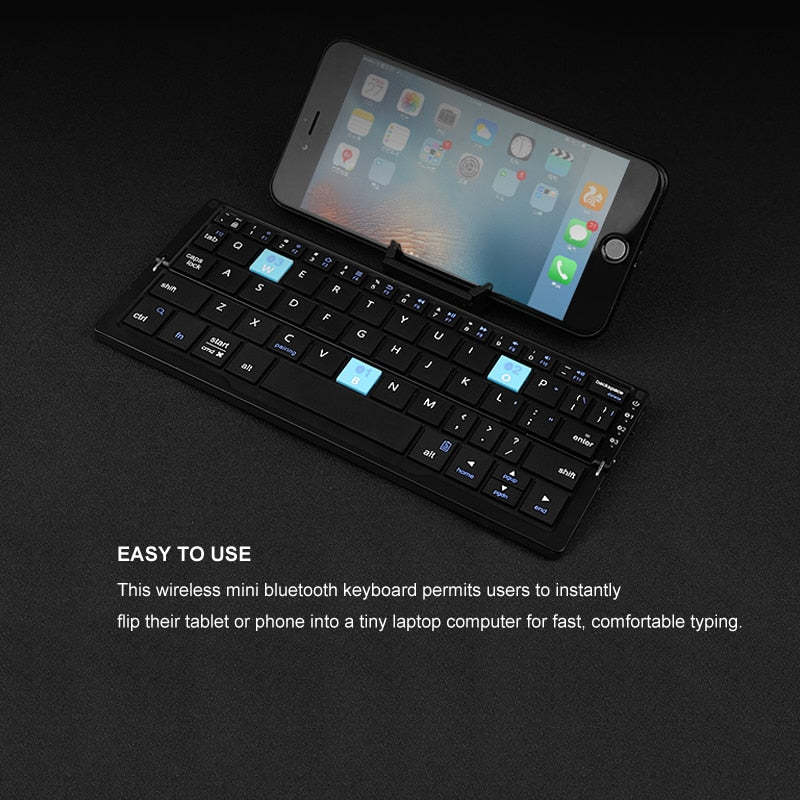 SOFT TOUCH Wireless Folding Keyboard With Bluetooth