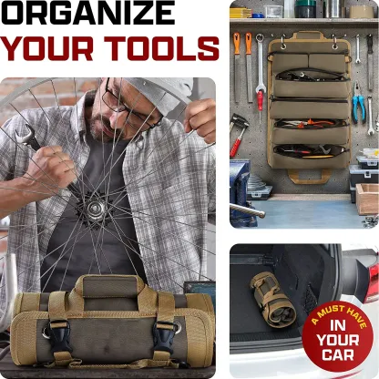 High Quality Multi-Purpose Tool Bag⚒Pouch Roll UP Portable Small Tools Organizer Bag