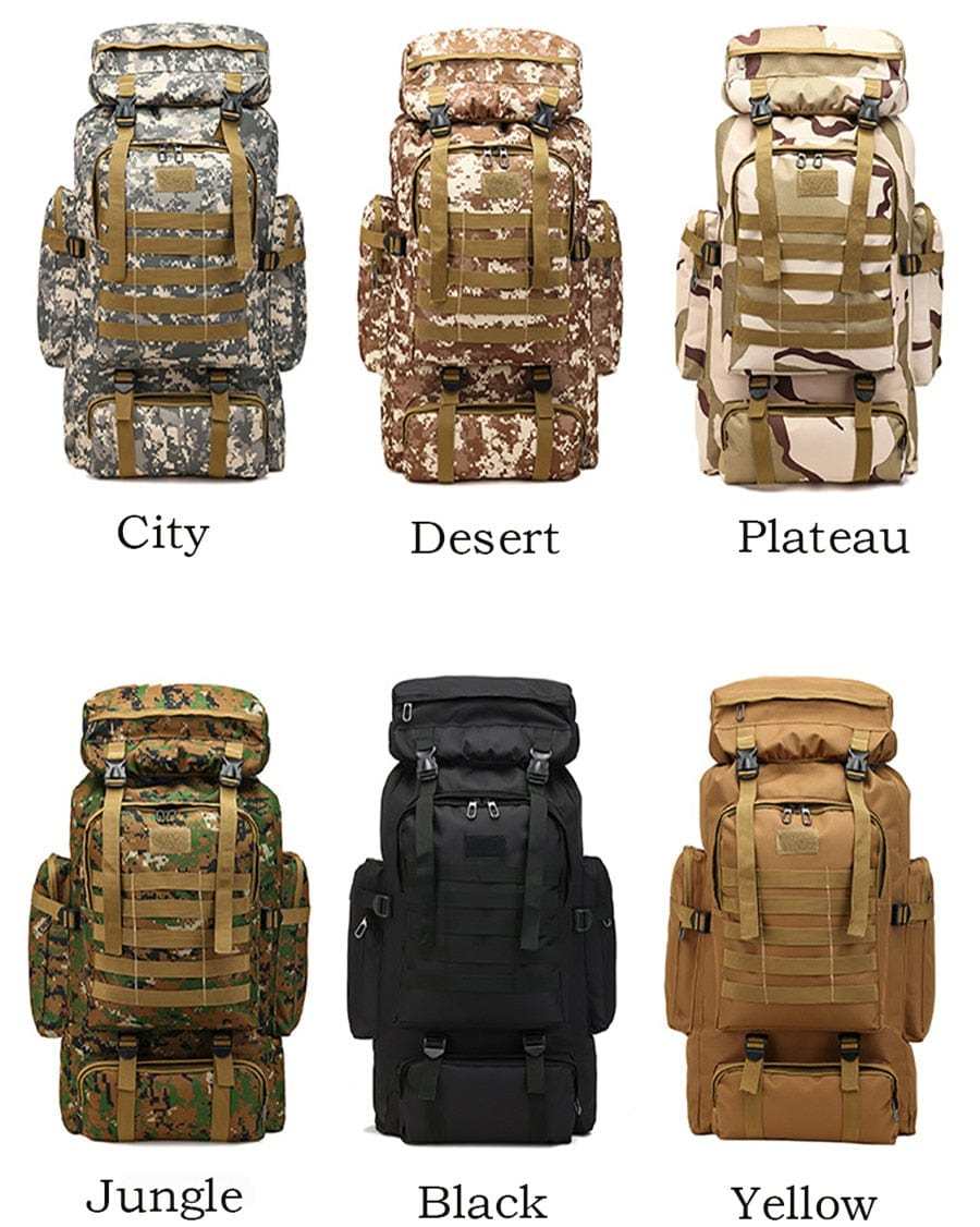 Advanture Must🔥Outdoor 80L Large Space Camouflage Men's Hiking Backpack