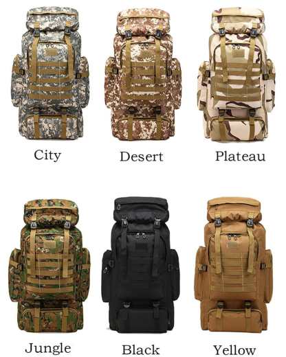 Advanture Must🔥Outdoor 80L Large Space Camouflage Men's Hiking Backpack