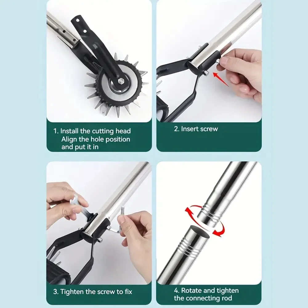 Manual Lawn Edger With Non-Slip Grip Handle High Effective Lawn Trimming Tool For Sidewalk Trimmer Manual Cultivator Tools