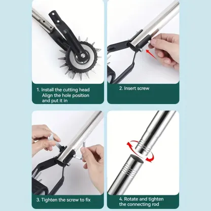 Manual Lawn Edger With Non-Slip Grip Handle High Effective Lawn Trimming Tool For Sidewalk Trimmer Manual Cultivator Tools