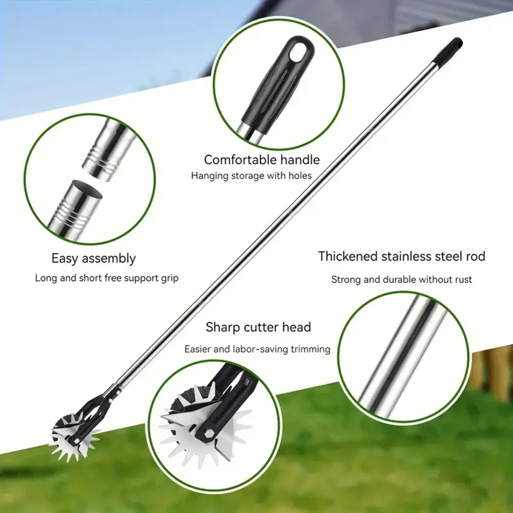 Manual Lawn Edger With Non-Slip Grip Handle High Effective Lawn Trimming Tool For Sidewalk Trimmer Manual Cultivator Tools