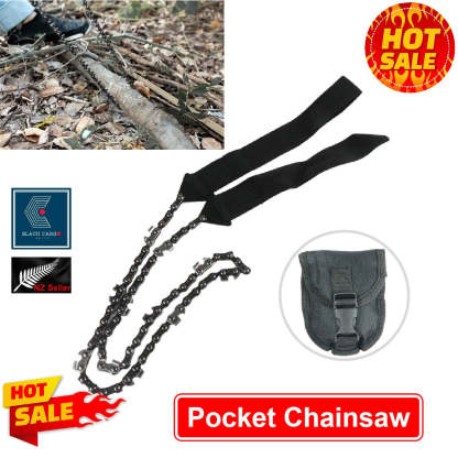 Carbon steel Compact Hand Saw Survival Camping Folding Tool Gear Kit with Pouch