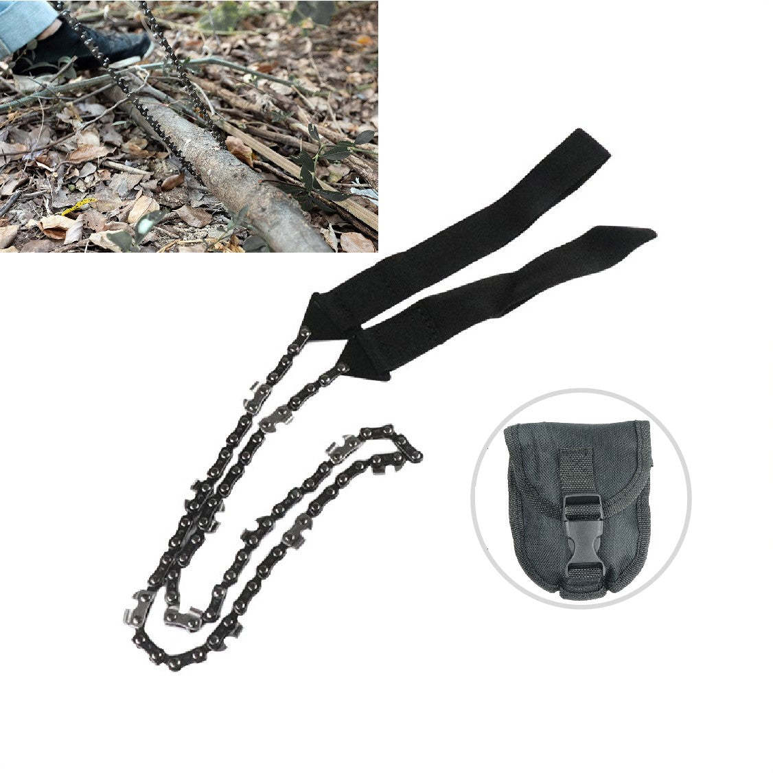 Carbon steel Compact Hand Saw Survival Camping Folding Tool Gear Kit w