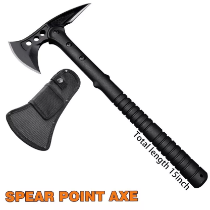 CS Tactical Axe Tomahawk Stainless Steel Blade Outdoor Hunting Camping Survival Axes Hand Tool 