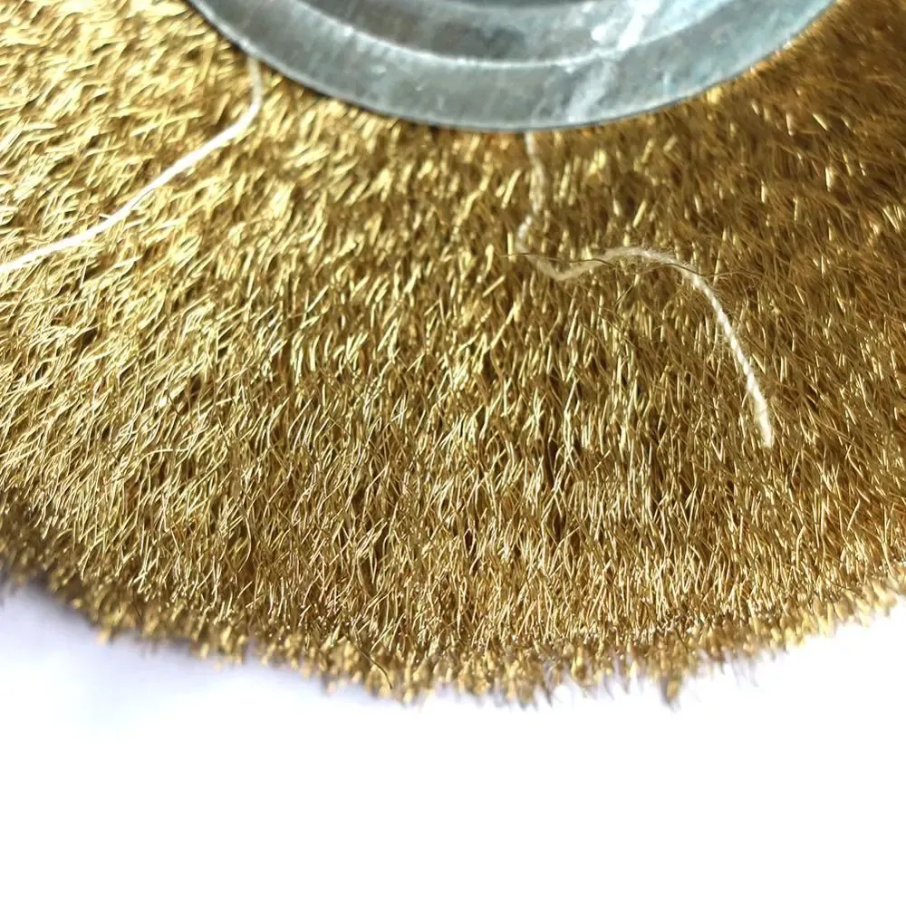 1pc Wire Wheel Brush 4"6" Hole 10mm 16mm Flat Type for Bench Grinder Polishing Abrasive Tool For Metal Derust wood Deburring