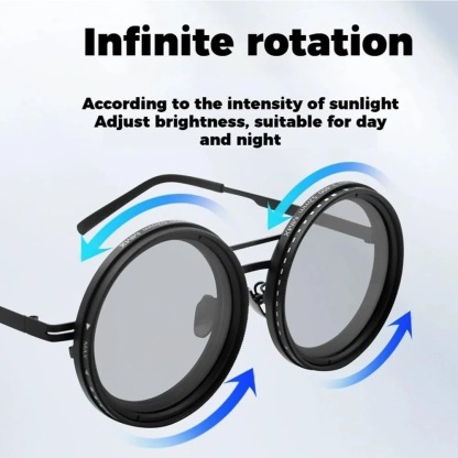 Dimmable ND Dimming Sunglasses, Fishing, Welding, Outdoor, Motorcycle Retro Sunglasses