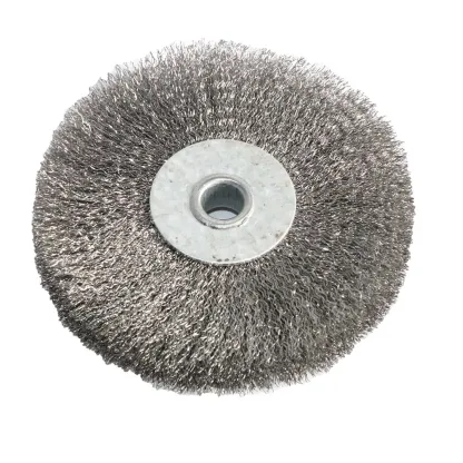 1pc Wire Wheel Brush 4"6" Hole 10mm 16mm Flat Type for Bench Grinder Polishing Abrasive Tool For Metal Derust wood Deburring