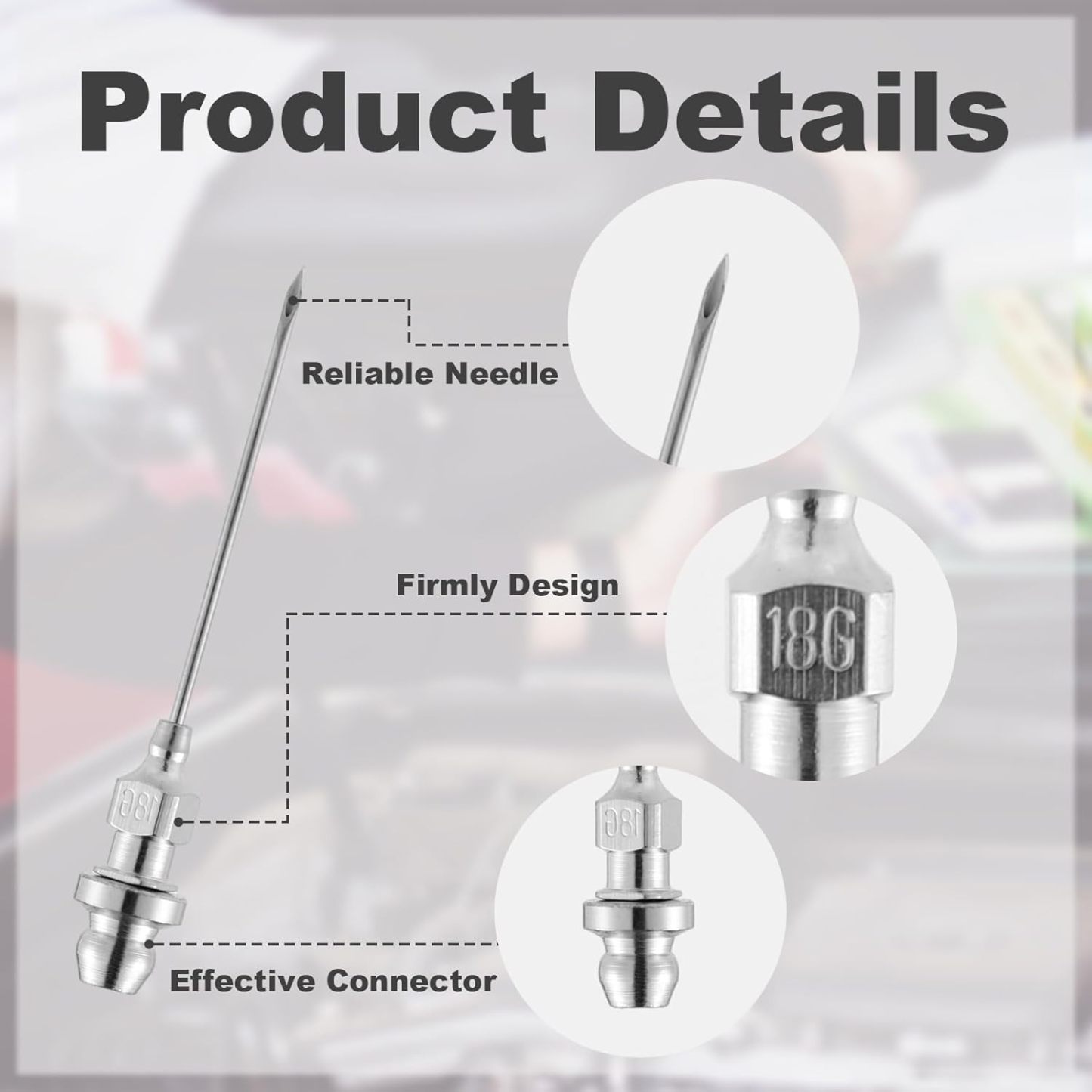 Grease Gun Needle Tip Of The Mouth