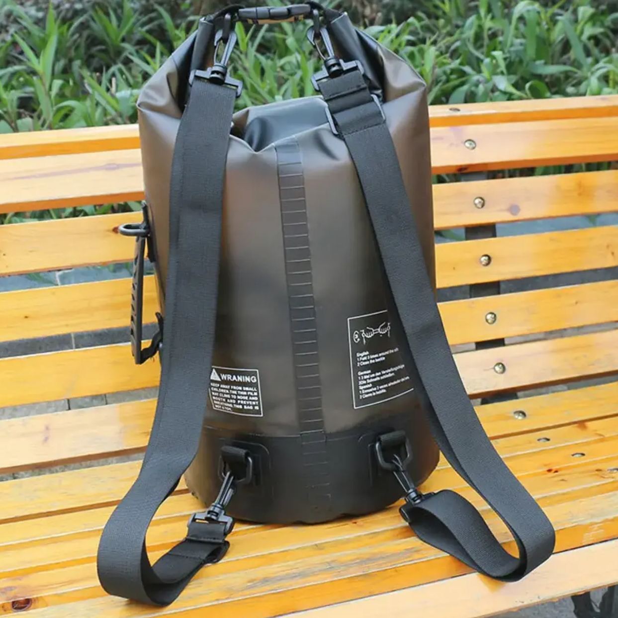 Waterproof Dry Bags Backpack Translucent Perfect for Boating Kayaking Hiking Canoeing Fishing Drafting Swimming Camping Snowboarding Adjustable Shoulder Strap