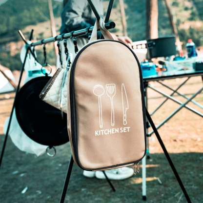 🏕8PCS Portable Camping Outdoor Kitchen Tools Set Cookware Barbecue Cooking Tools🍽🍴