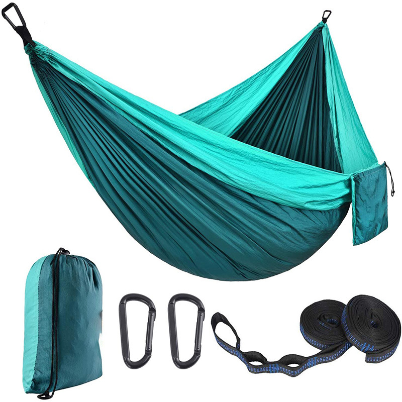 Backpacking Hammock - Portable Nylon Parachute Outdoor Double Hammock