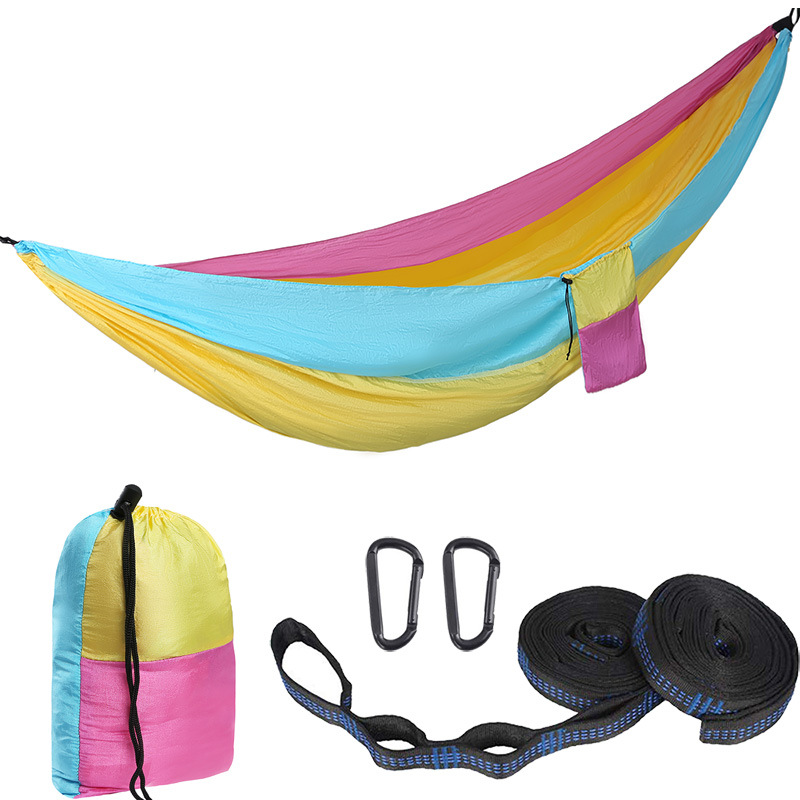 Backpacking Hammock - Portable Nylon Parachute Outdoor Double Hammock