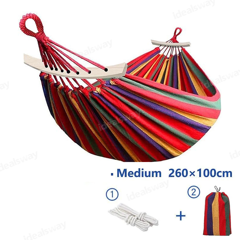 SUMMER HOT SALE 40% OFF ☀Canvas Cotton Garden Hammock with Carrying Bag