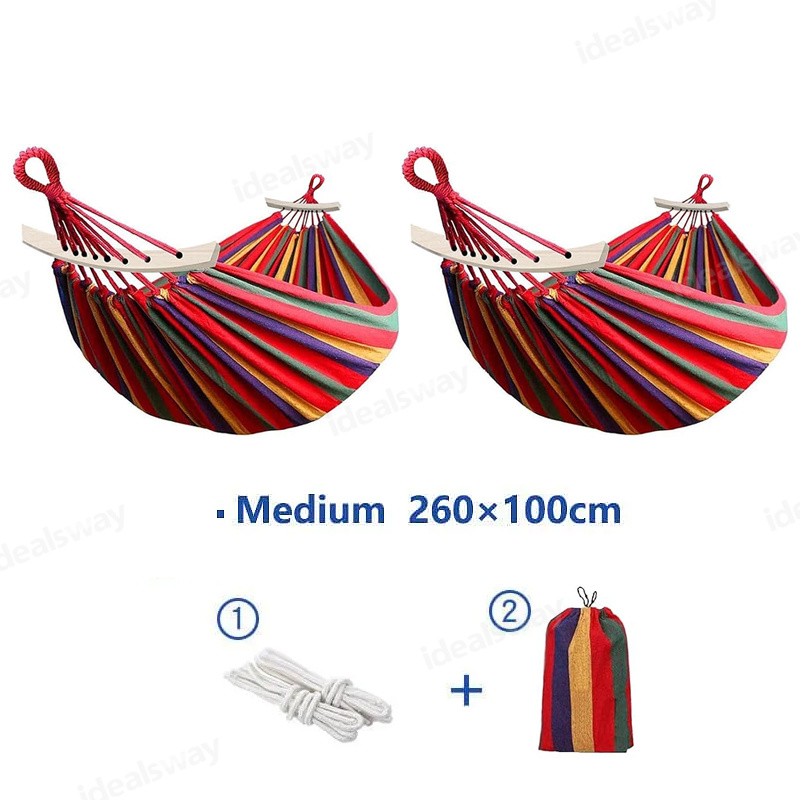 SUMMER HOT SALE 40% OFF ☀Canvas Cotton Garden Hammock with Carrying Bag