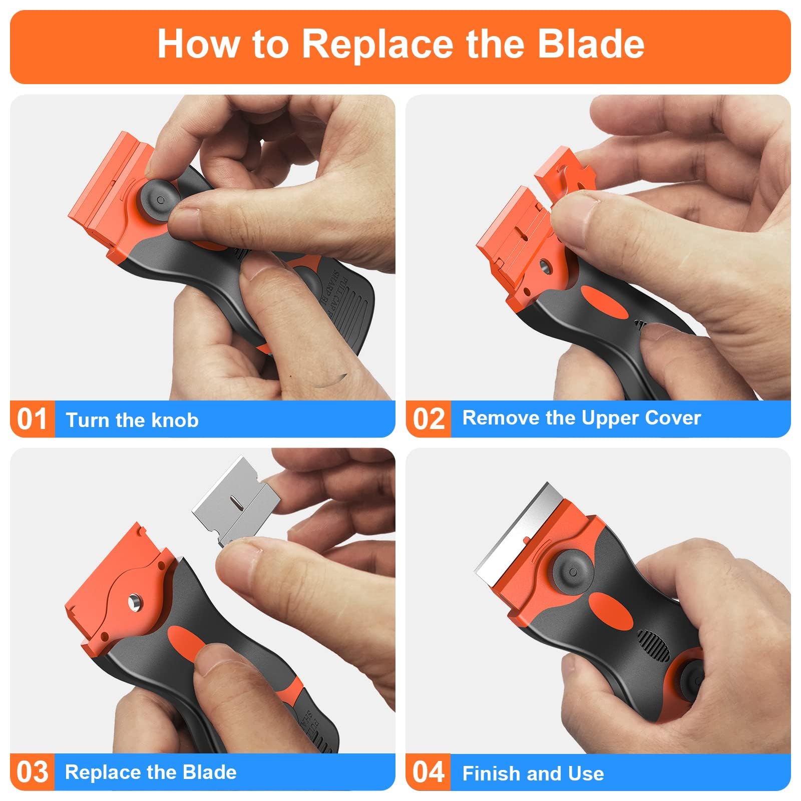 OTOSPEEDIOS 2-in-1 Scraper Remover Tool