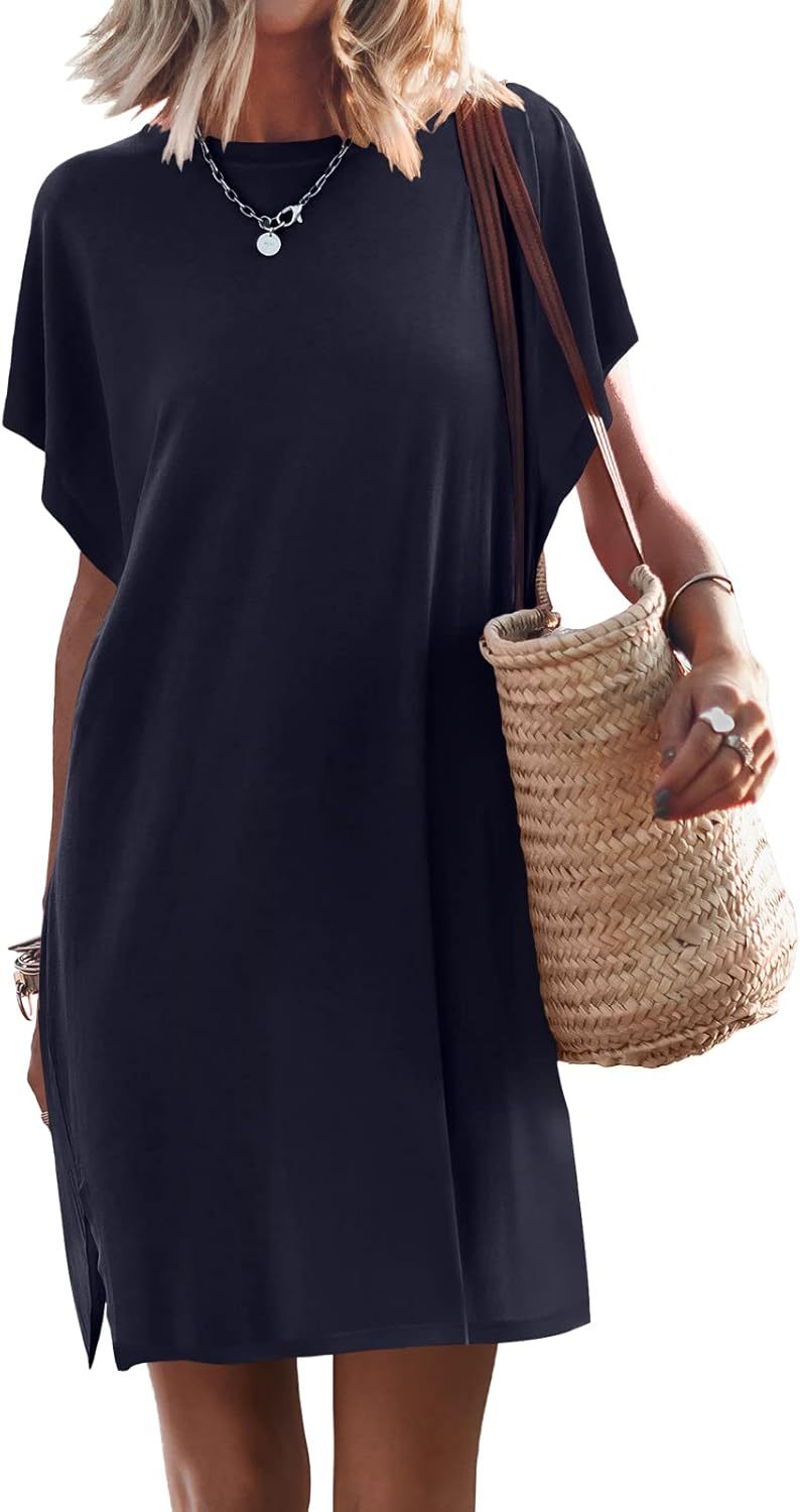 Women Summer Dress Beach Vacation Travel Outfits Casual Simple