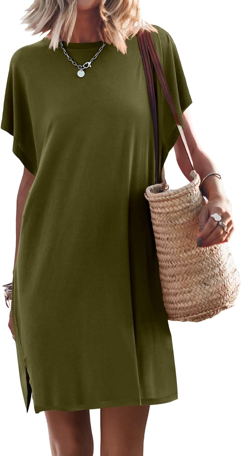 Women Summer Dress Beach Vacation Travel Outfits Casual Simple