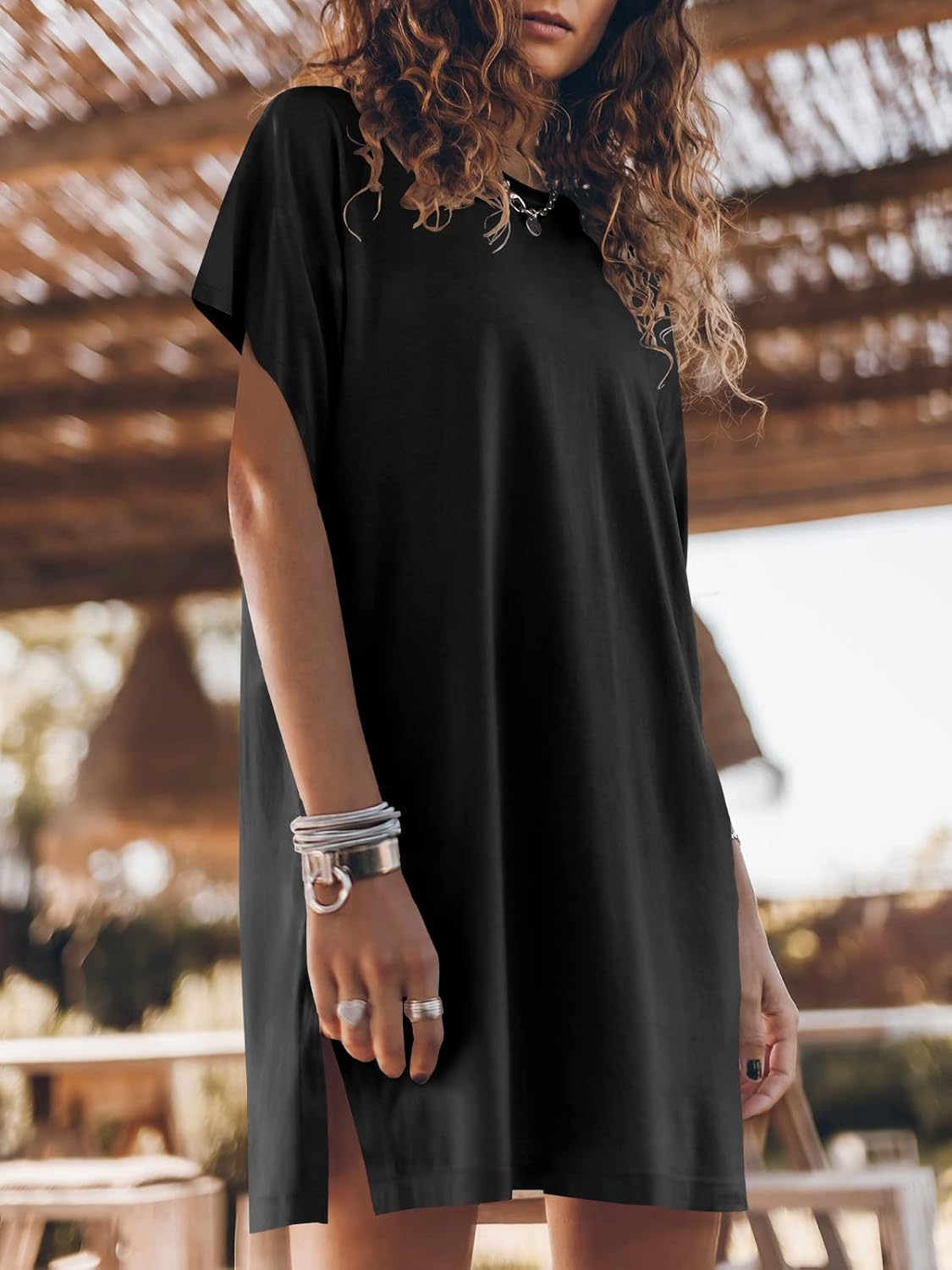 Women Summer Dress Beach Vacation Travel Outfits Casual Simple