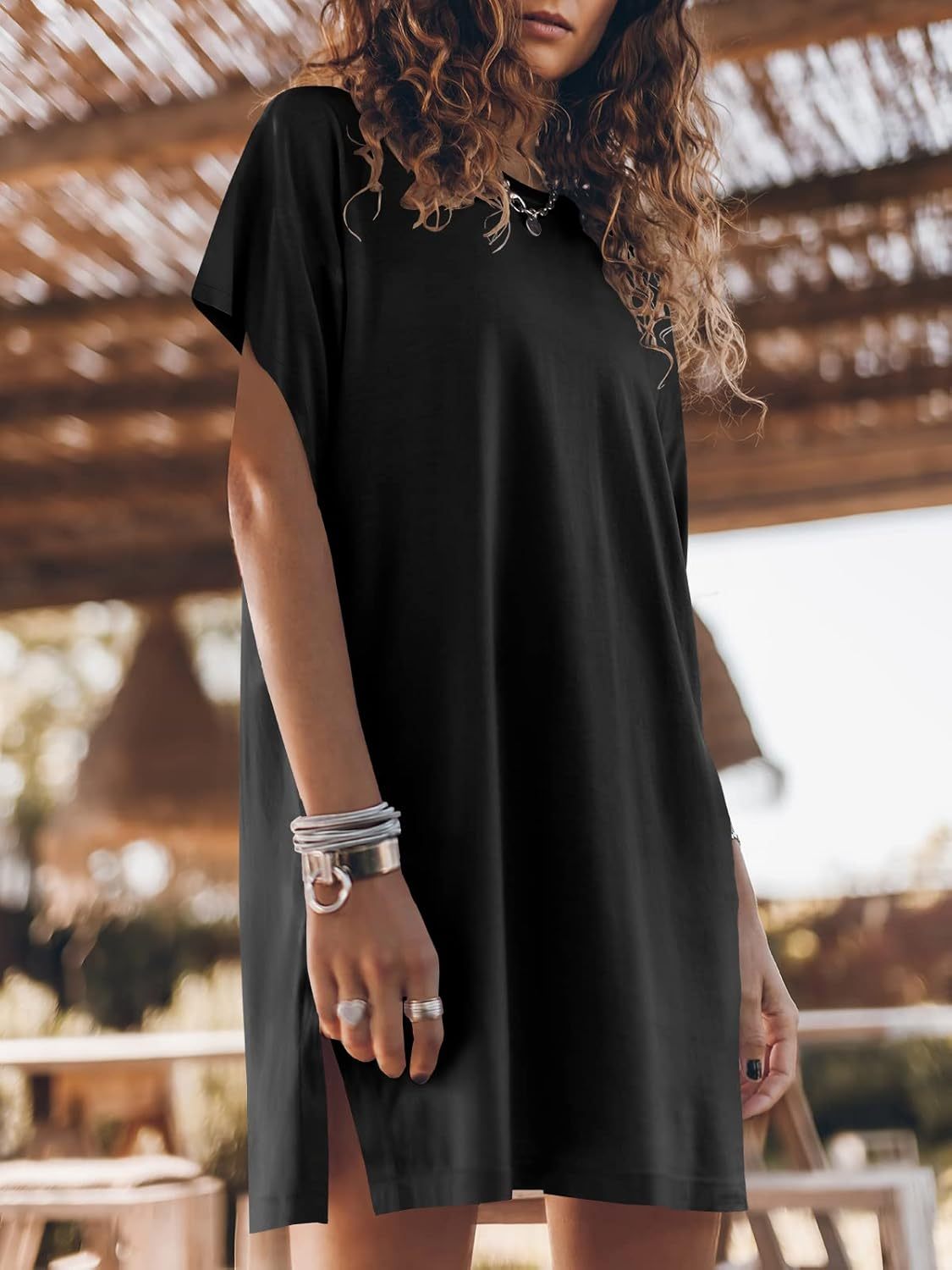 Women Summer Dress Beach Vacation Travel Outfits Casual Simple