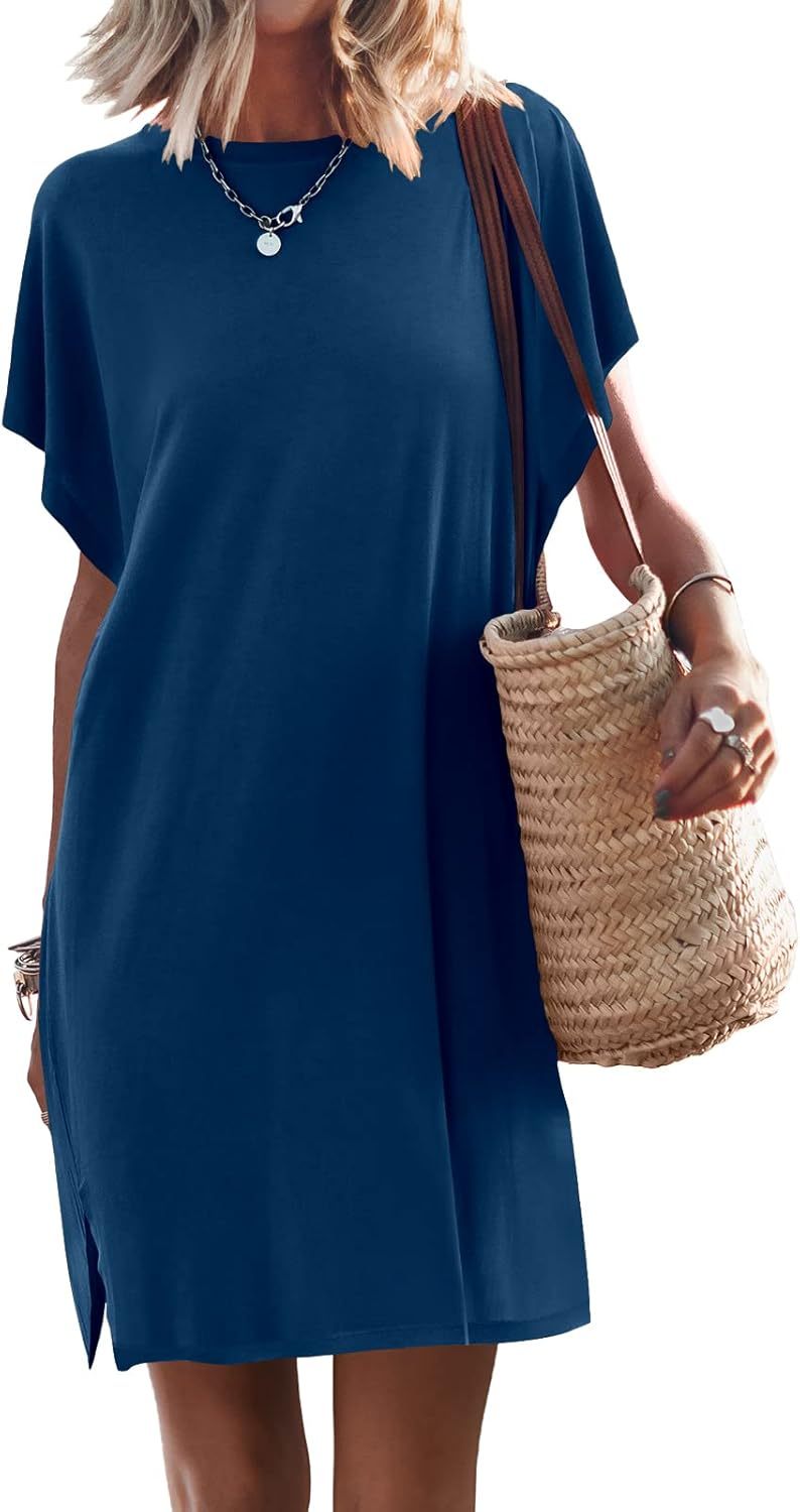 Women Summer Dress Beach Vacation Travel Outfits Casual Simple