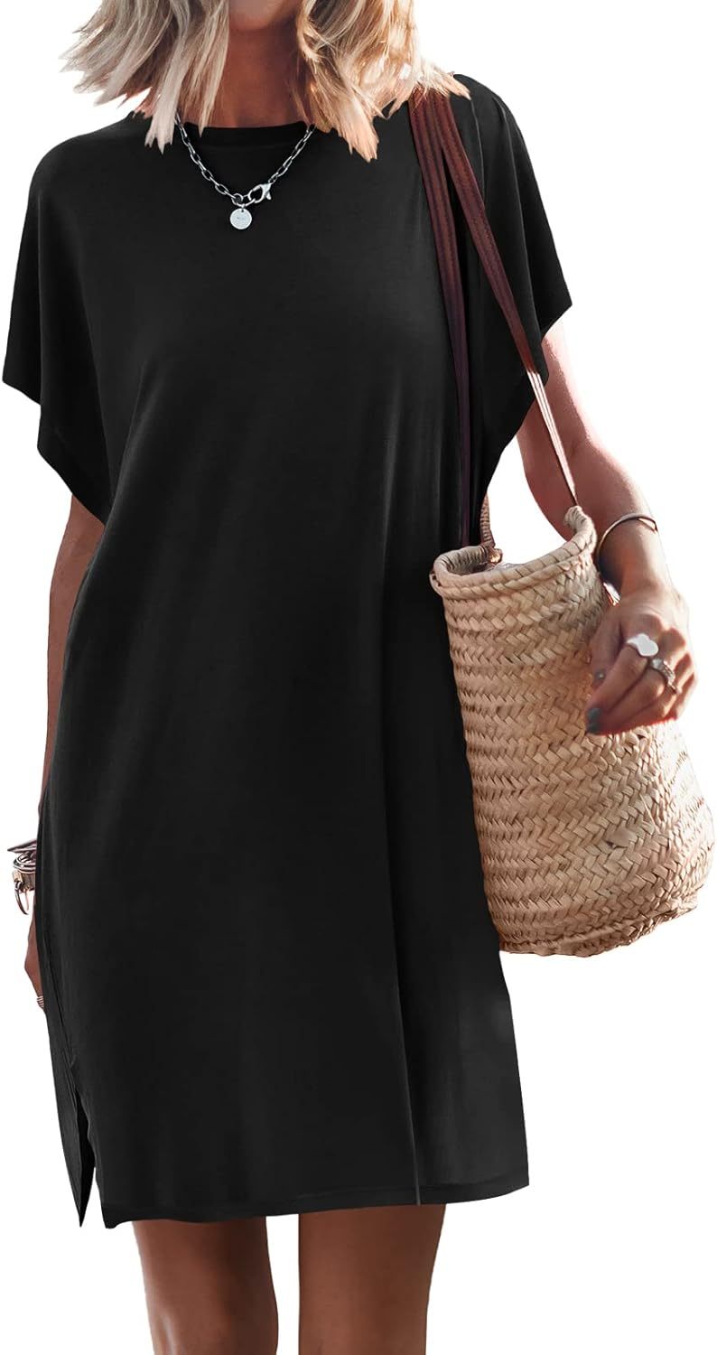 Women Summer Dress Beach Vacation Travel Outfits Casual Simple
