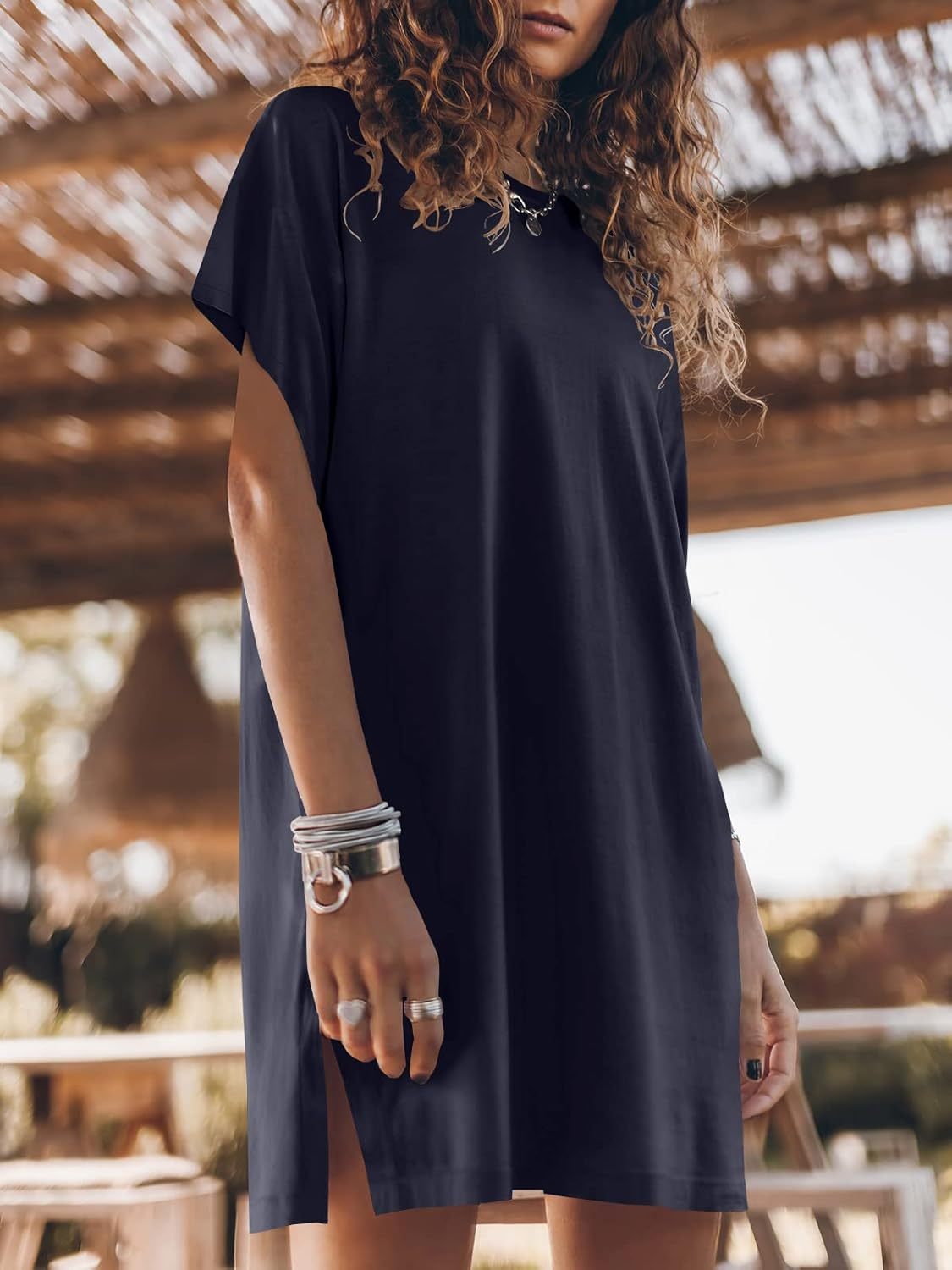 Women Summer Dress Beach Vacation Travel Outfits Casual Simple