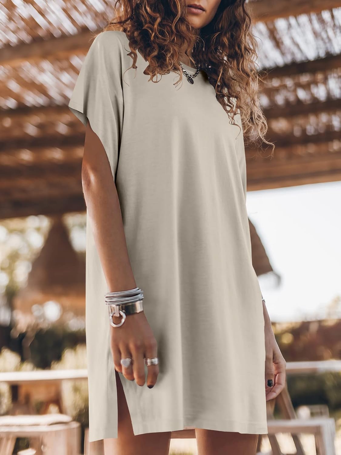 Women Summer Dress Beach Vacation Travel Outfits Casual Simple
