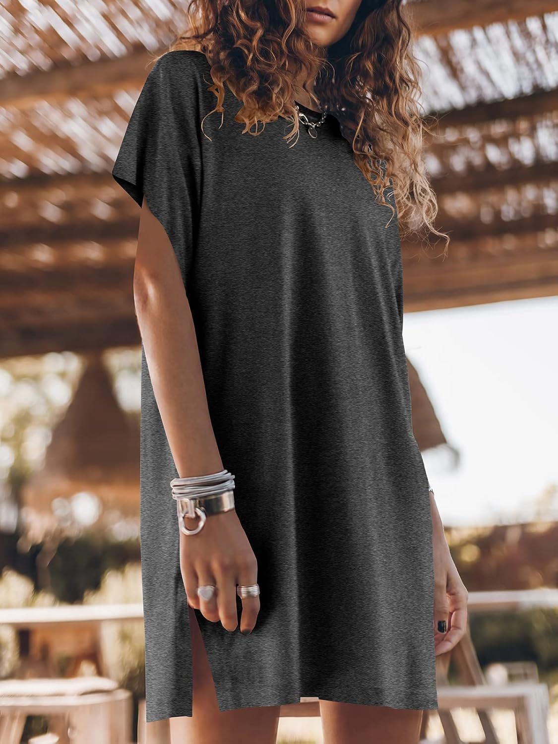 Women Summer Dress Beach Vacation Travel Outfits Casual Simple