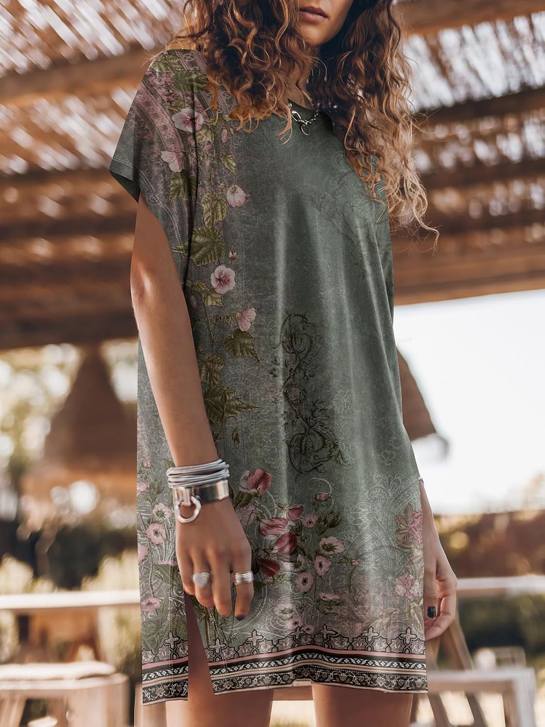 Women Summer Dress Beach Vacation Travel Outfits Casual Simple