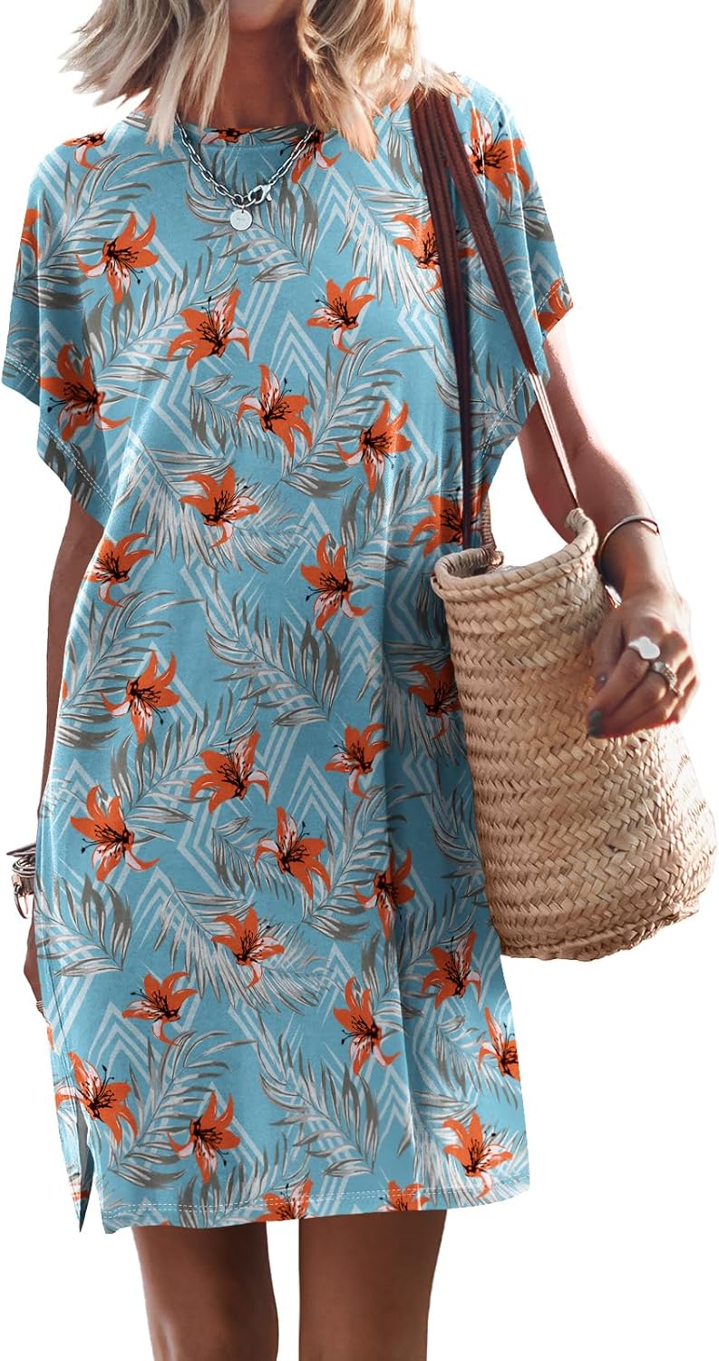 Women Summer Dress Beach Vacation Travel Outfits Casual Simple