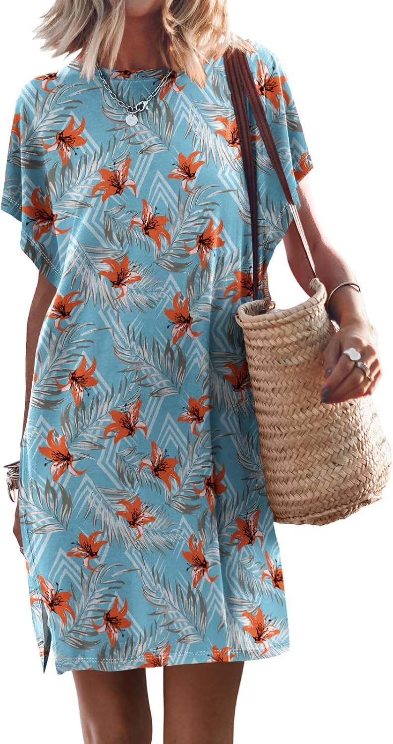 Women Summer Dress Beach Vacation Travel Outfits Casual Simple