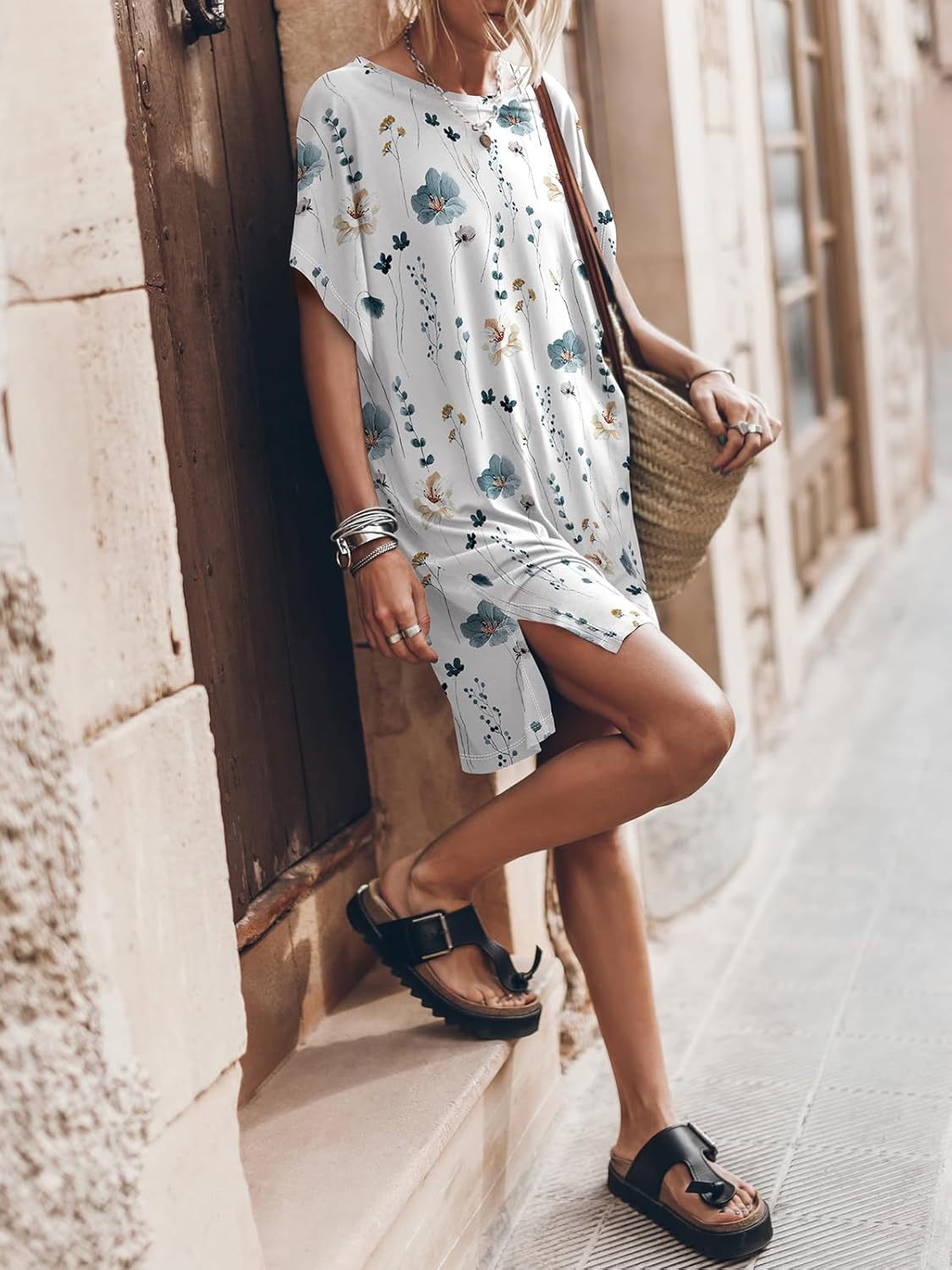 Women Summer Dress Beach Vacation Travel Outfits Casual Simple