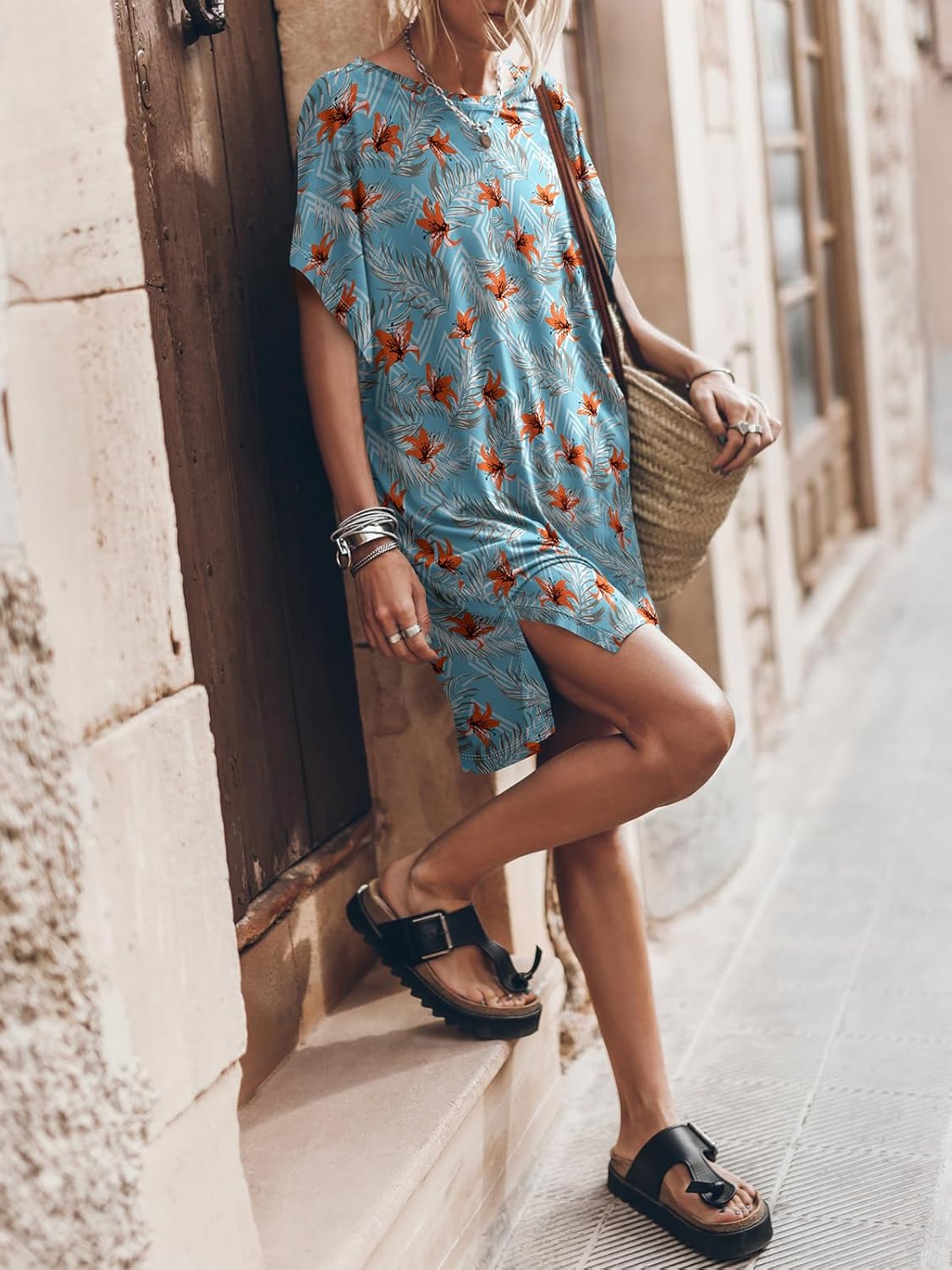 Women Summer Dress Beach Vacation Travel Outfits Casual Simple